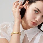 18K Gold Plated Love Bracelet with CZ Stones