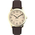 Timex Men's Easy Reader Brown Leather Watch