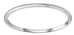 Thin White Tungsten Wedding Band Ring for Couples