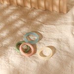 Colorful Chunky Resin Knuckle Rings Set for Women