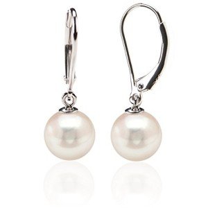 Sterling Silver Shell Pearl Dangle Earrings