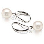 Sterling Silver Shell Pearl Dangle Earrings