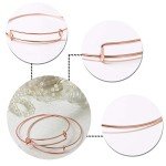 60 Pcs Expandable Adjustable Bangle Bracelets for DIY