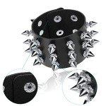 Punk Spike Leather Bracelets for Men and Women