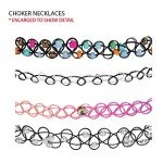 90s Style 12PC Tattoo Choker Necklace Set