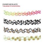 90s Style 12PC Tattoo Choker Necklace Set