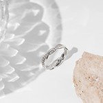 Twisted Rope Eternity Band in 14K Gold Plated