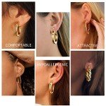 Gold Plated Small Hoop Earrings for Women