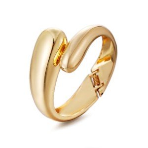 Gold Chunky Waterdrop Bangle Bracelet for Women