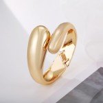 Gold Chunky Waterdrop Bangle Bracelet for Women