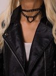 Goth Heart Chain Choker Necklace for All