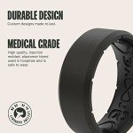 Groove Life Black Silicone Wedding Ring for Men