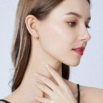 6 Pairs Yellow Gold Plated CZ Stud Earrings