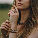 Boho Leopard Leather Wrap Bracelet with Beads
