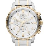 Fossil Men's Dean Gold/Silver Chronograph Watch