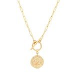 Celestial Pearl Moon and Star Pendant Necklace