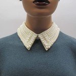 Pearl Beaded collar Necklace with Detachable Choker