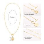 Celestial Pearl Moon and Star Pendant Necklace
