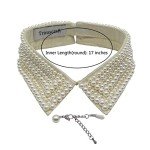 Pearl Beaded collar Necklace with Detachable Choker