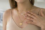 Celestial Pearl Moon and Star Pendant Necklace