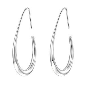 Elegant Gold Teardrop Hoop Earrings for Women