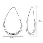 Elegant Gold Teardrop Hoop Earrings for Women
