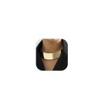 Bold Gold Statement Choker Necklace for Women