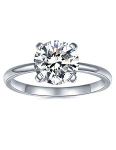 Moissanite Solitaire Engagement Ring for Women
