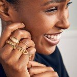 16Pcs Adjustable Gold Chunky Rings for Women