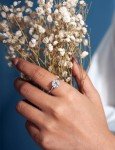 Moissanite Solitaire Engagement Ring for Women