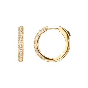 14K Gold Plated Sterling Silver Hoop Earrings