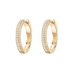14K Gold Plated Sterling Silver Hoop Earrings