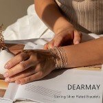 Dainty Sterling Silver Bracelet Set for Women