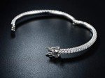 18K Gold Plated Crystal Eternity Bangle Bracelet
