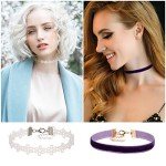 60 PCS Colorful Gothic Choker Necklace Set