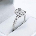 3ct Cushion Cut CZ Engagement Ring for Women