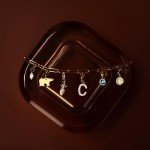 Custom Engraved Gold Charm Bracelet for Mom