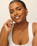 Dainty 14K Gold Plated Pear Pendant Necklace