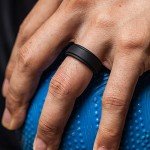 ThunderFit Men's Silicone Wedding Rings - 4-7 Pack