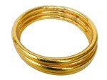 3-Piece EMME Everyday Bangles Set in Light Gold