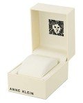 Anne Klein Black Ceramic Bracelet Watch with Diamonds