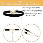 40 Pcs Black Velvet Choker Necklaces for Women