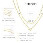 Dainty Gold Layered Necklaces for Women