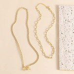 Dainty Gold Layered Necklaces for Women