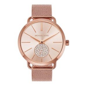 Michael Kors Portia Rose Gold Mesh Women's Watch