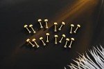 8 Pairs Tiny Flat Back Stud Earrings