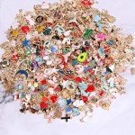 350Pcs Gold Plated Enamel Charm Set for DIY