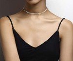 Miabella 925 Sterling Silver Adjustable Choker Necklace