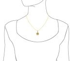 Hibiscus Pendant Necklace in Sterling Silver & Gold