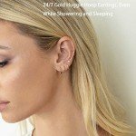 Lightweight Gold Hoop Earrings for Everyone (Set of 1-5)